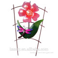 Spring flower style metal garden stake